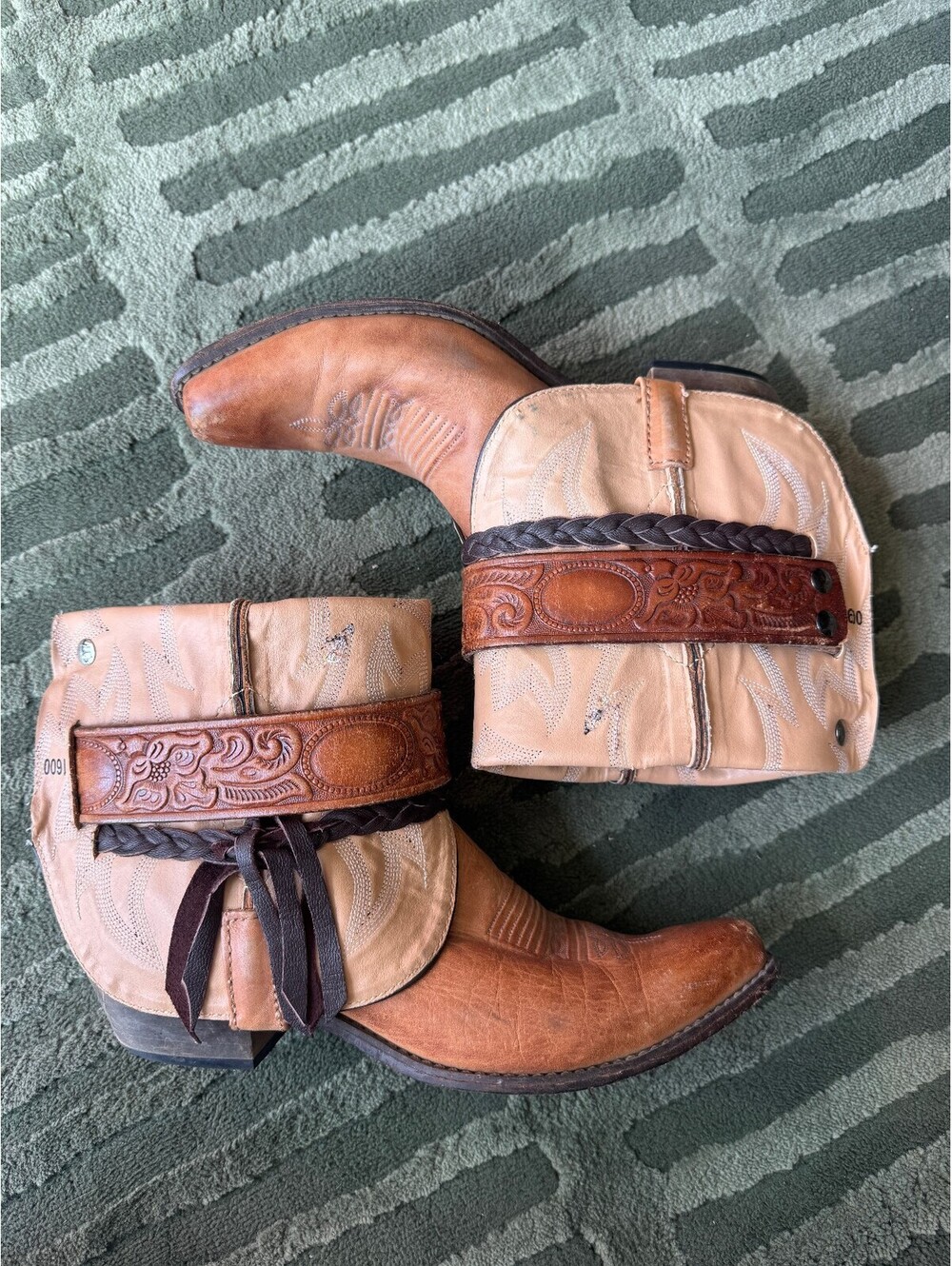 Cantys custom upcycled cowboy boot